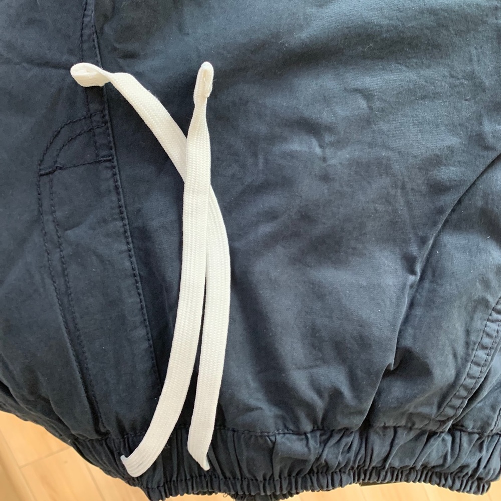 Drawstring cotton shorts